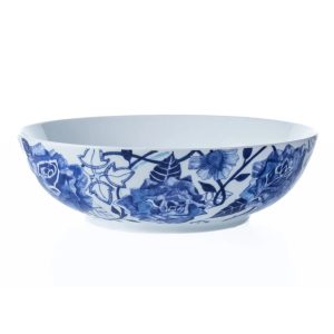 Peacock Sapphire Garden Salad Bowl, 22.5cm