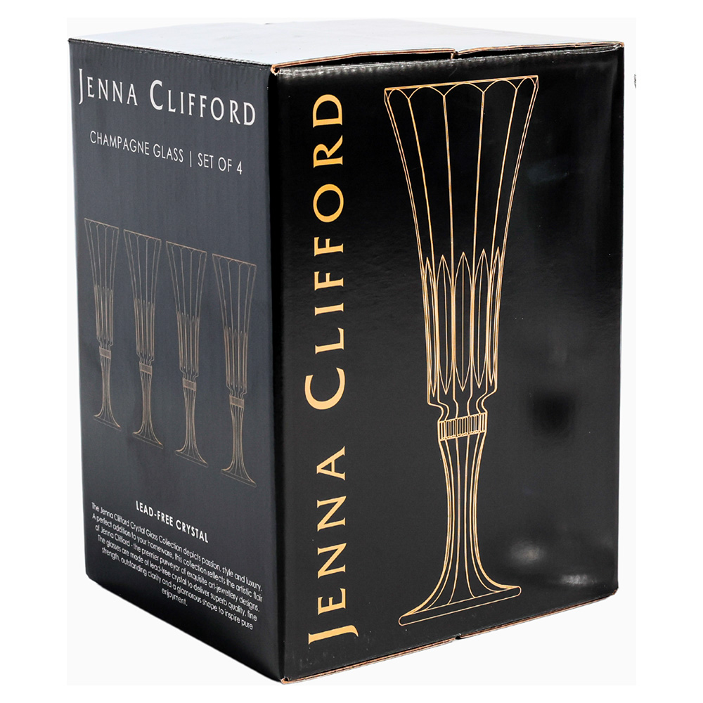 Prism Champagne Flutes, Set of 4