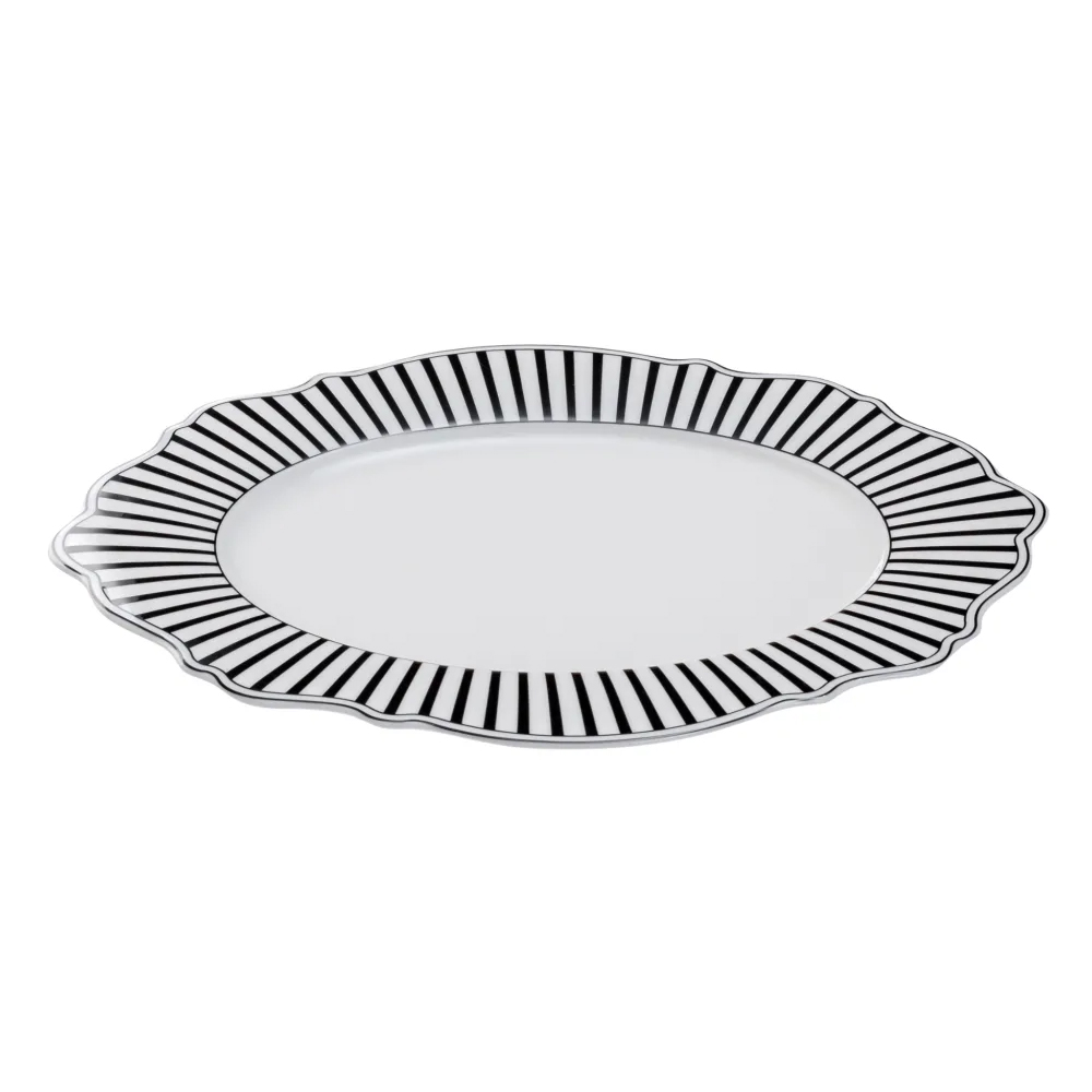Ivory Noir Oval Platter, 35cm - Image 2