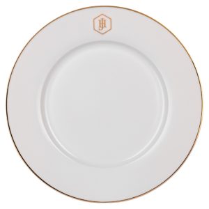 Gold Rimmed Dinner Plate, 27cm