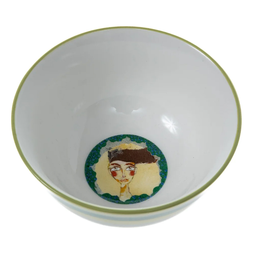 Princess Hand-Painted Green Nibble Bowls, Set of 4 - Image 2