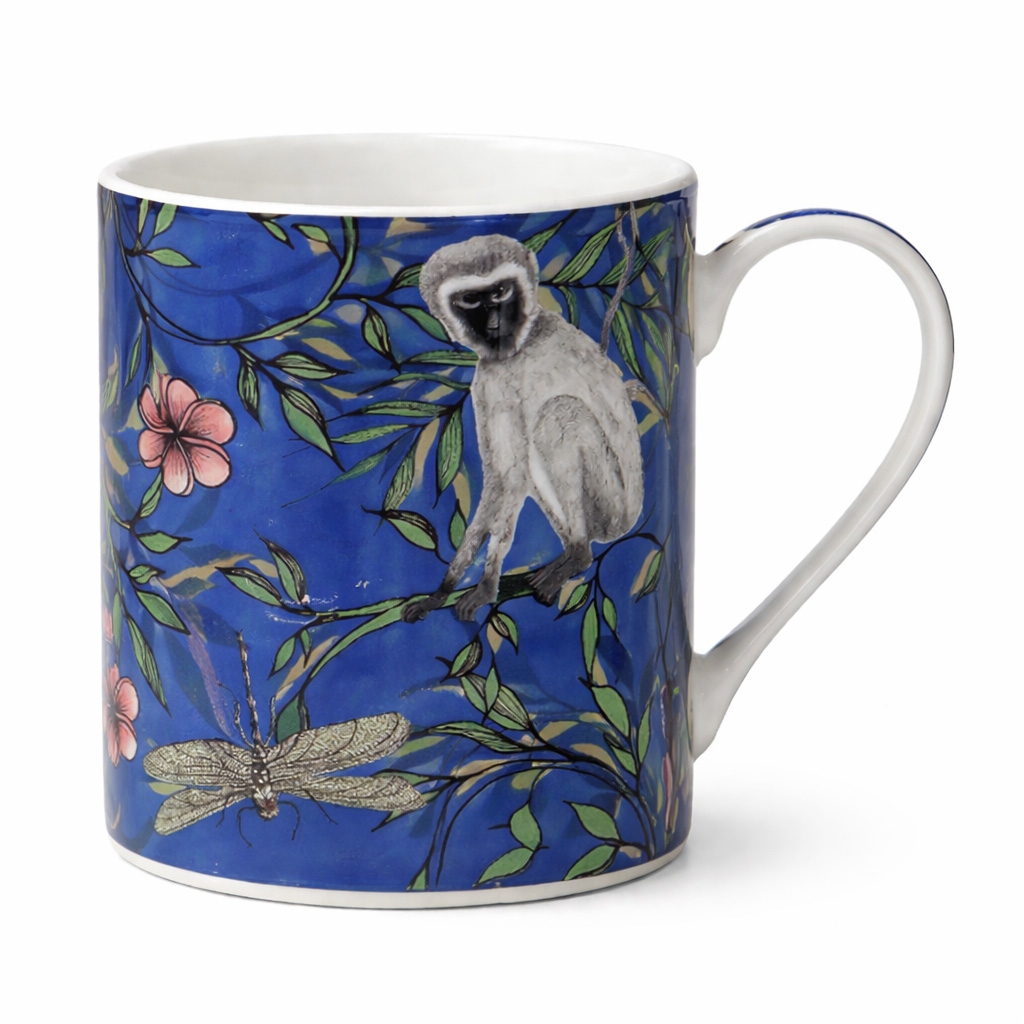 Iconics Blue Monkey Mug, 350ml
