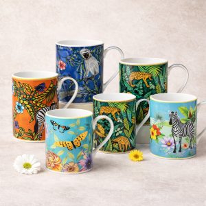 Iconics Yellow Monkey Mug, 350ml