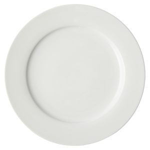 Super White Rim Dinner Plate