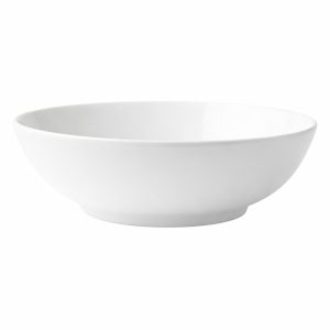 Super White Rim Salad Bowl, 23cm
