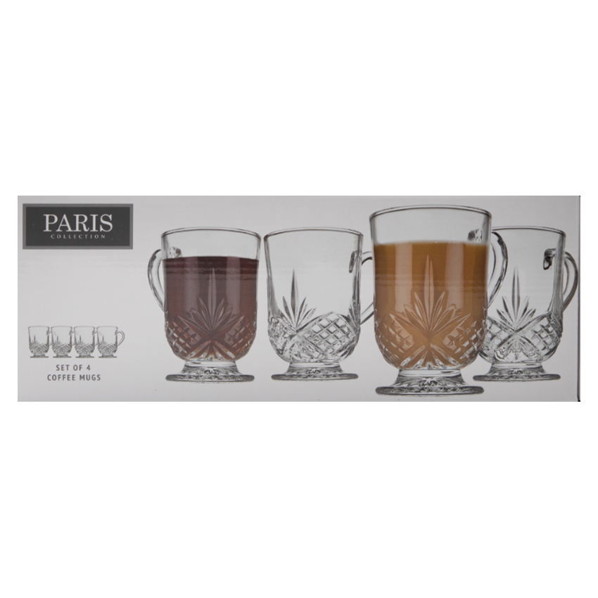 Footed Coffee Mugs, Set Of 4 - Image 3