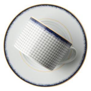 Houndstooth Cup & Saucer