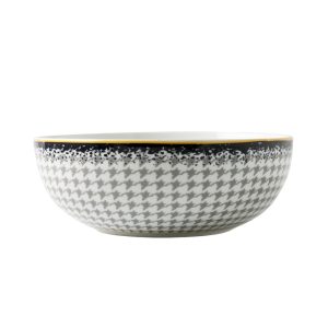 Houndstooth Salad Bowl, 22cm