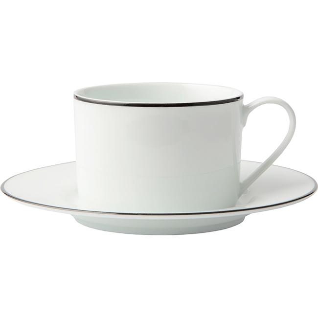 Premium Porcelain Black Line Cup & Saucer - Image 2