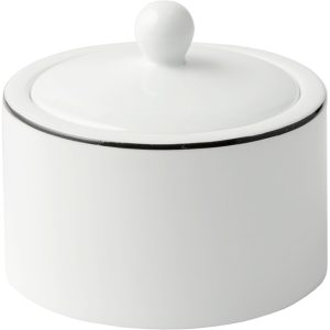 Premium Porcelain Black Line Sugar Pot