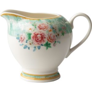 Green Floral Milk Jug