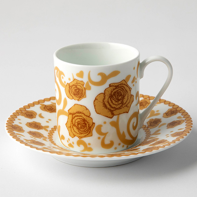 Mica Gold Espresso Cup & Saucer, Set Of 2 - Image 3