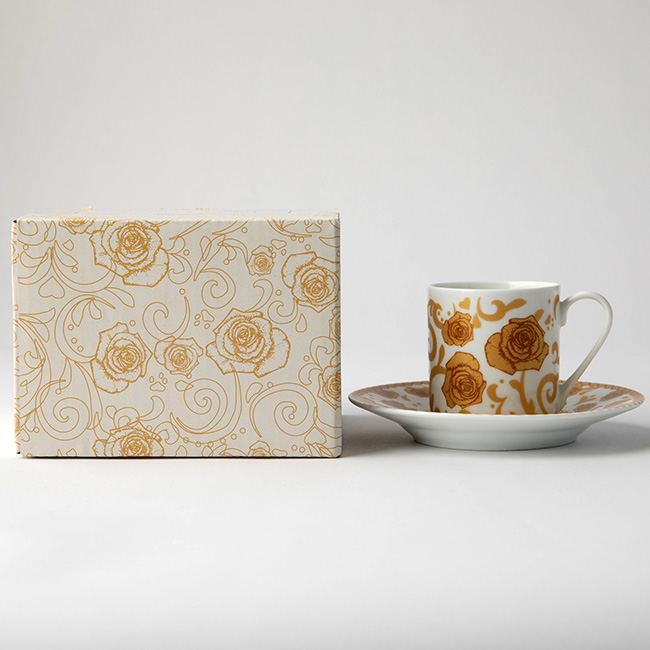 Mica Gold Espresso Cup & Saucer, Set Of 2 - Image 9