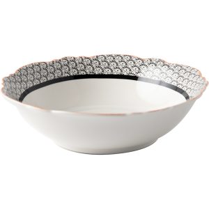Midnight Bloom Serving Bowl, 23cm