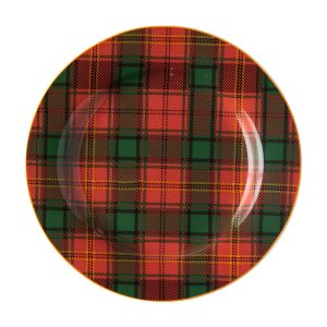 Red Tartan Charger Plate