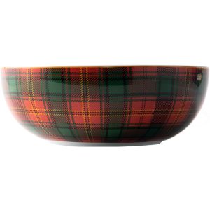 Red Tartan Salad Bowl