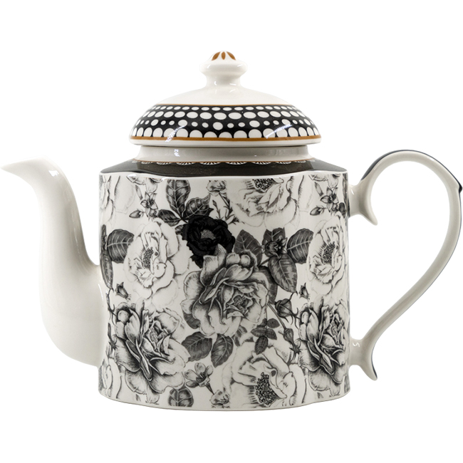 Black Rose Teapot, 1.2L - Image 4