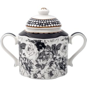 Black Rose Sugar Pot