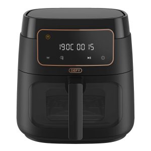 Black Electronic Airfryer with Clearcook Window, 7.6L