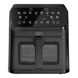 Black Digital Airfryer with ClearCook Window, 7.6L