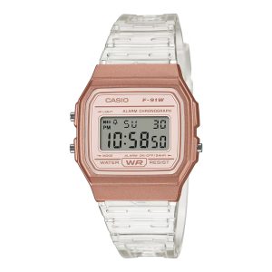 Retro Translucent Digital Wrist Watch, F-91WS